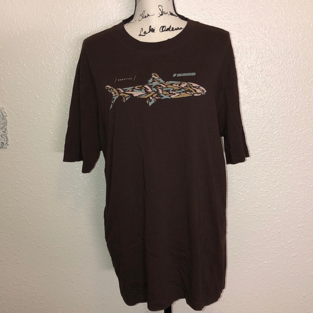 Sage fishing tee